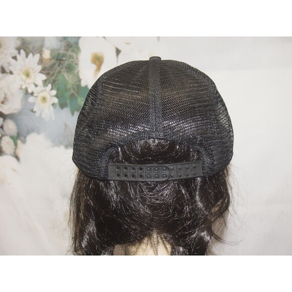 RETIRED Don't Ask Me to do a Thing VINTAGE Snapback Hat Cap Black Mesh Trucker - Picture 4 of 6